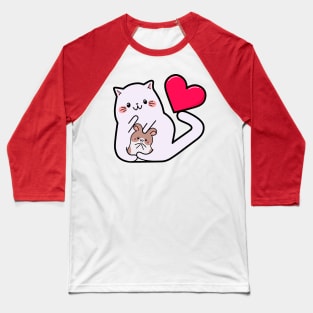 Kawaii style, mouse lovers, Valentine's Day, cute kawaii mice and cats . Baseball T-Shirt